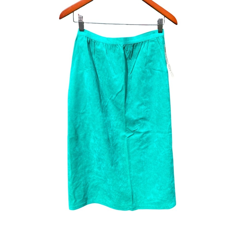 Vintage Ultra Classics Suede Midi Skirt Pencil Size 12 New With Tags - Picture 3 of 5